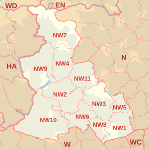 Northhwest London map